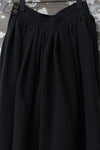 AVIVA JIFEI XUE 24 Autumn and Winter Wool Linen Satin Hakama Skirt AJX-FW24-HS-BWLS-HEI Black